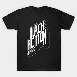 Black Action Tees-Beat Street Logo T-Shirt